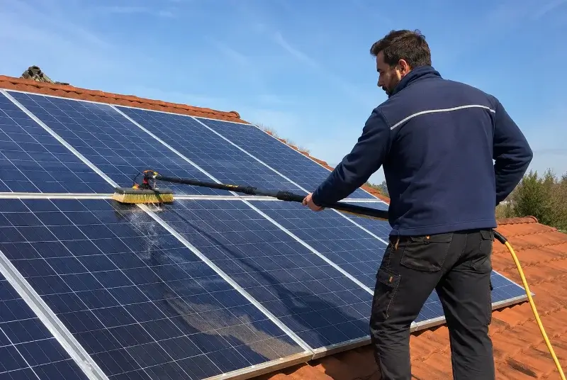 Nettoyage et entretien de panneaux solaires à Avy
